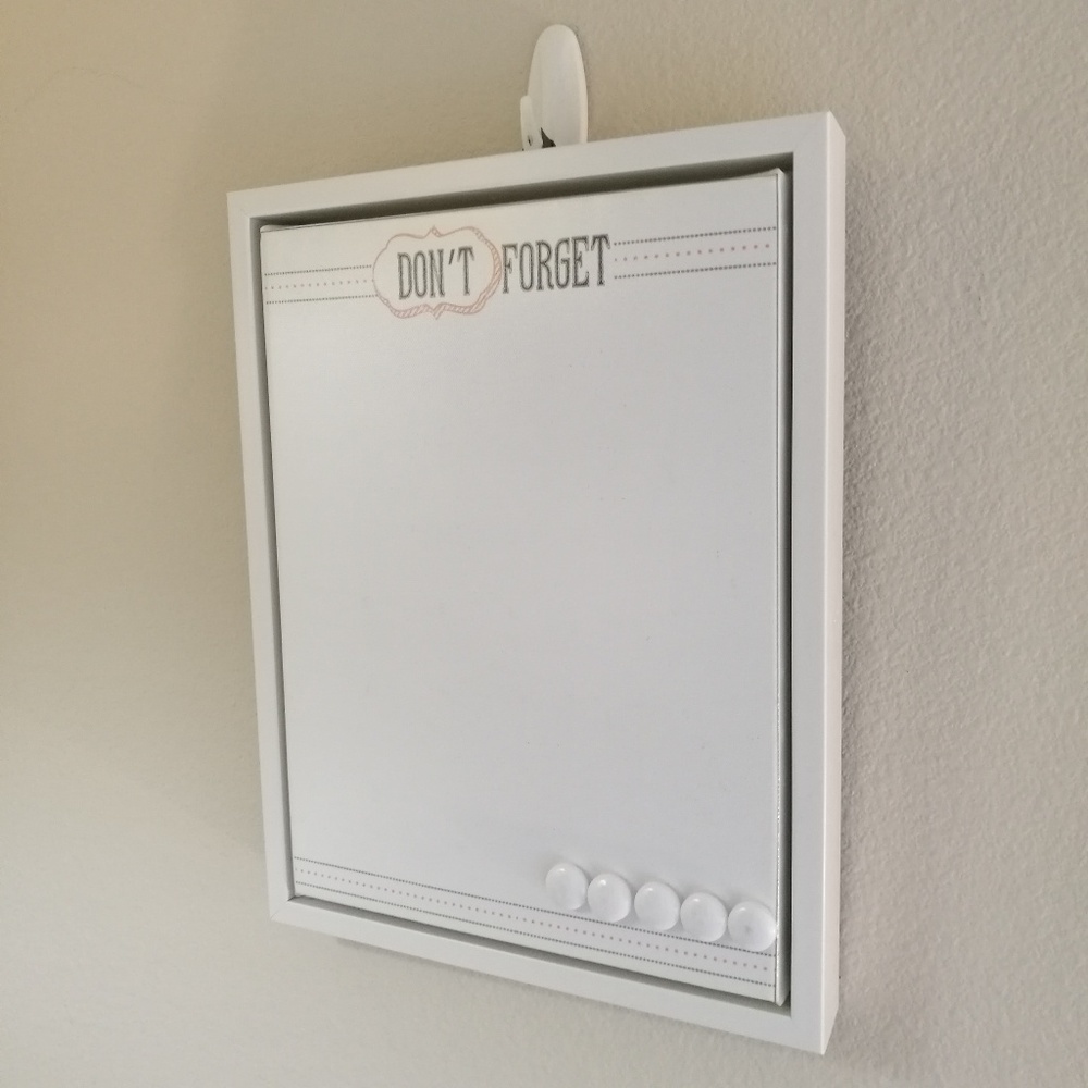 Small white canvas board